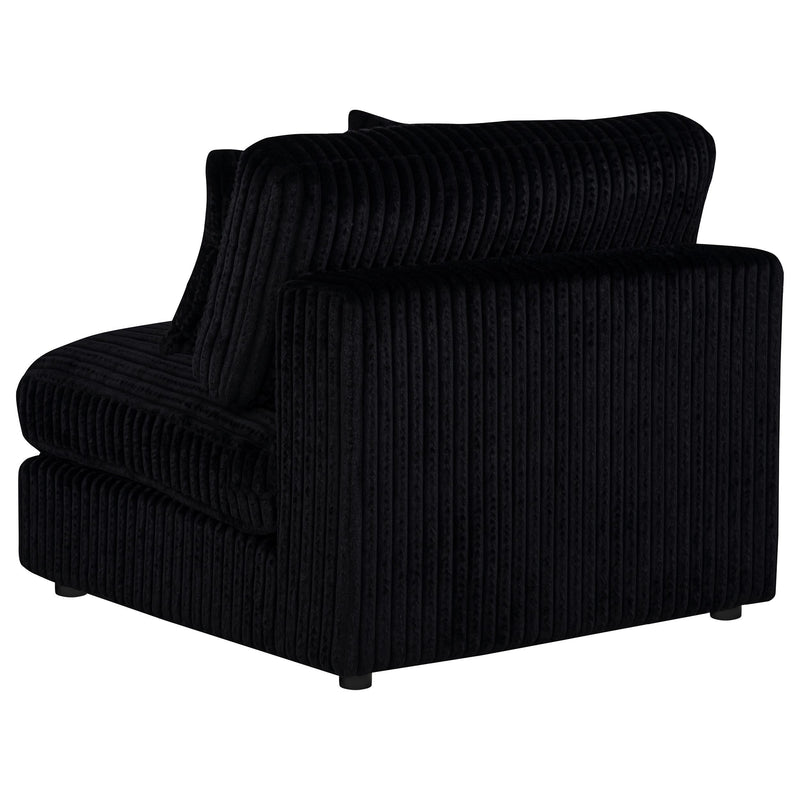 Blaine Upholstered Armless Chair Black - 509887