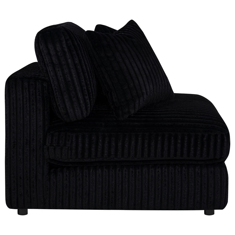 Blaine Upholstered Armless Chair Black - 509887