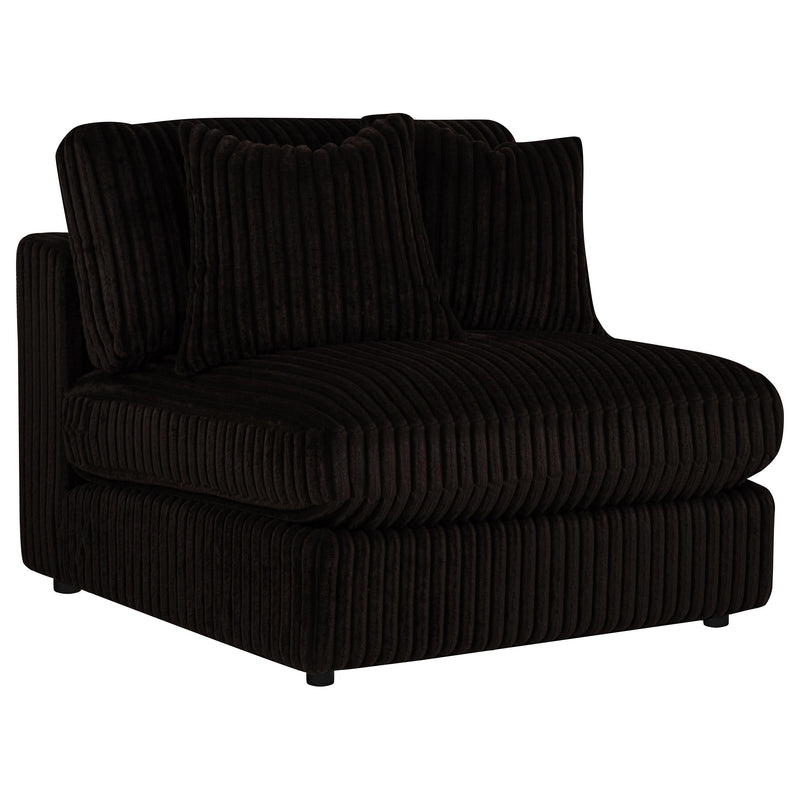 Blaine Upholstered Armless Chair Chocolate - 509877