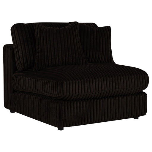 Blaine Upholstered Armless Chair Chocolate - 509877