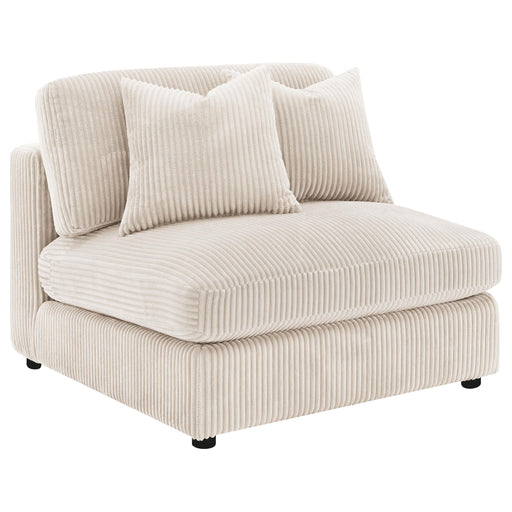 Blaine Upholstered Armless Chair Sand - 509897