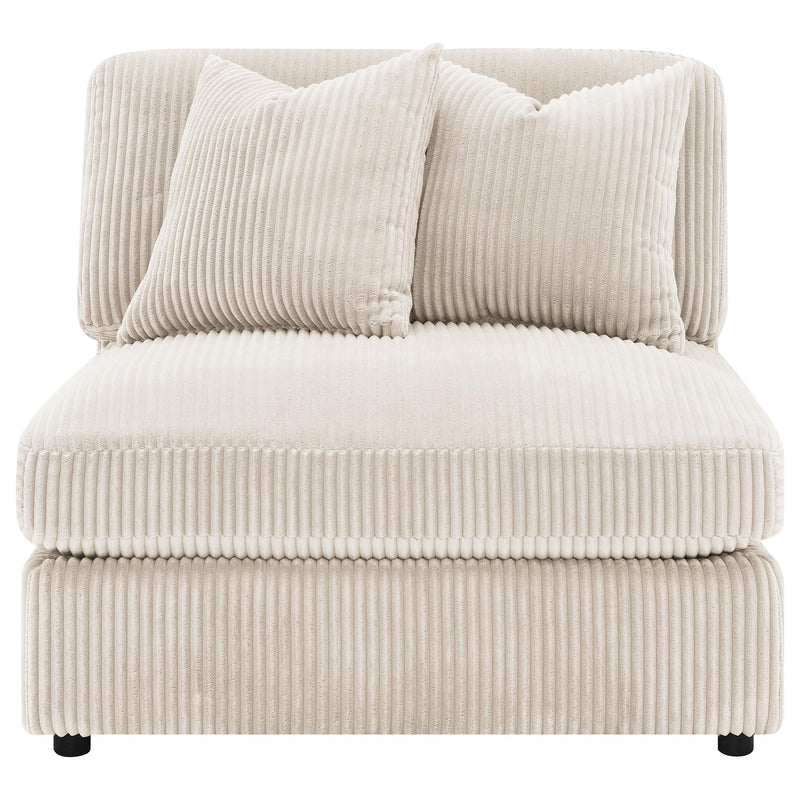 Blaine Upholstered Armless Chair Sand - 509897