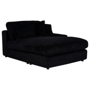 Blaine Upholstered Reversible Chaise Sectional Sofa Black - 509889