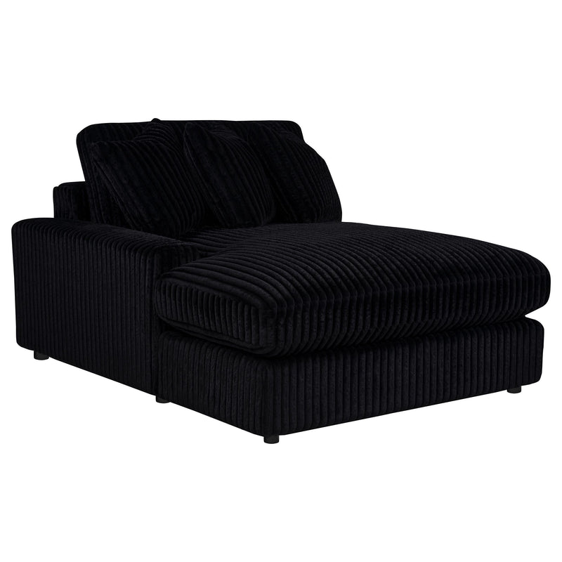 Blaine Upholstered Reversible Chaise Sectional Sofa Black - 509889