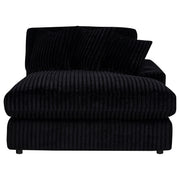 Blaine Upholstered Reversible Chaise Sectional Sofa Black - 509889