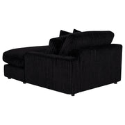 Blaine Upholstered Reversible Chaise Sectional Sofa Black - 509889