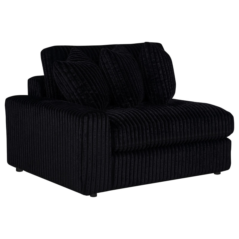 Blaine Upholstered Reversible Chaise Sectional Sofa Black - 509889