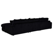 Blaine Upholstered Reversible Chaise Sectional Sofa Black - 509889-SET