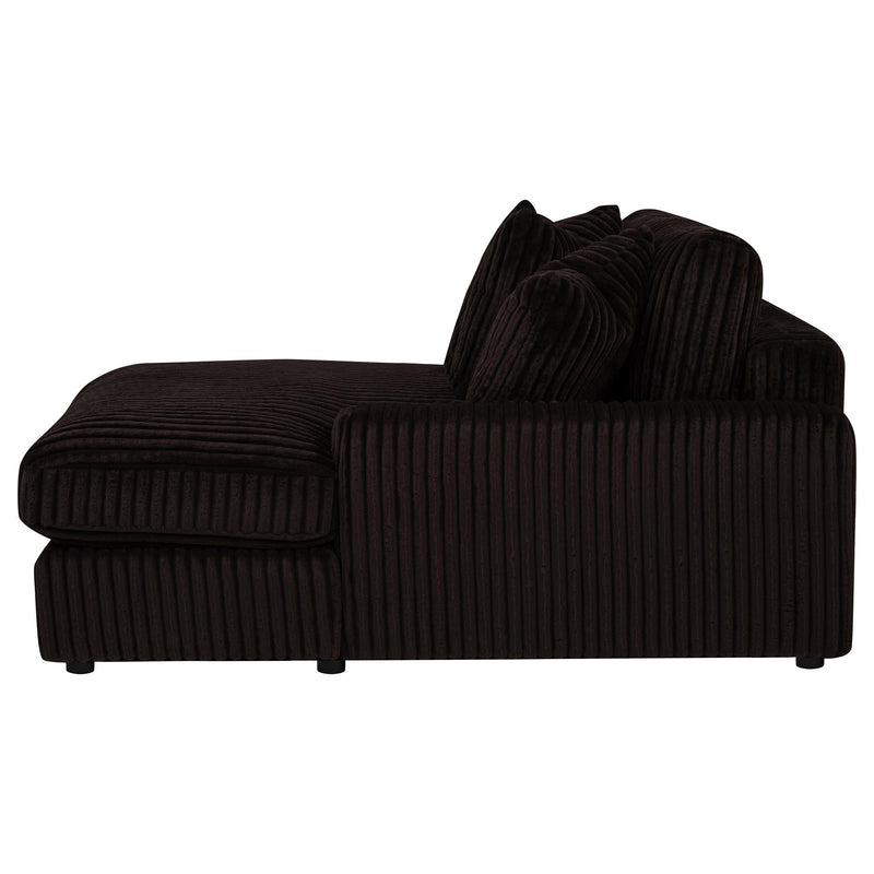 Blaine Upholstered Reversible Chaise Sectional Sofa Chocolate - 509879