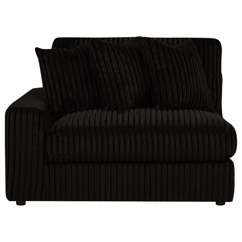 Blaine Upholstered Reversible Chaise Sectional Sofa Chocolate - 509879