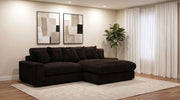 Blaine Upholstered Reversible Chaise Sectional Sofa Chocolate - 509879