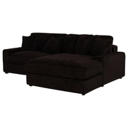 Blaine Upholstered Reversible Chaise Sectional Sofa Chocolate - 509879