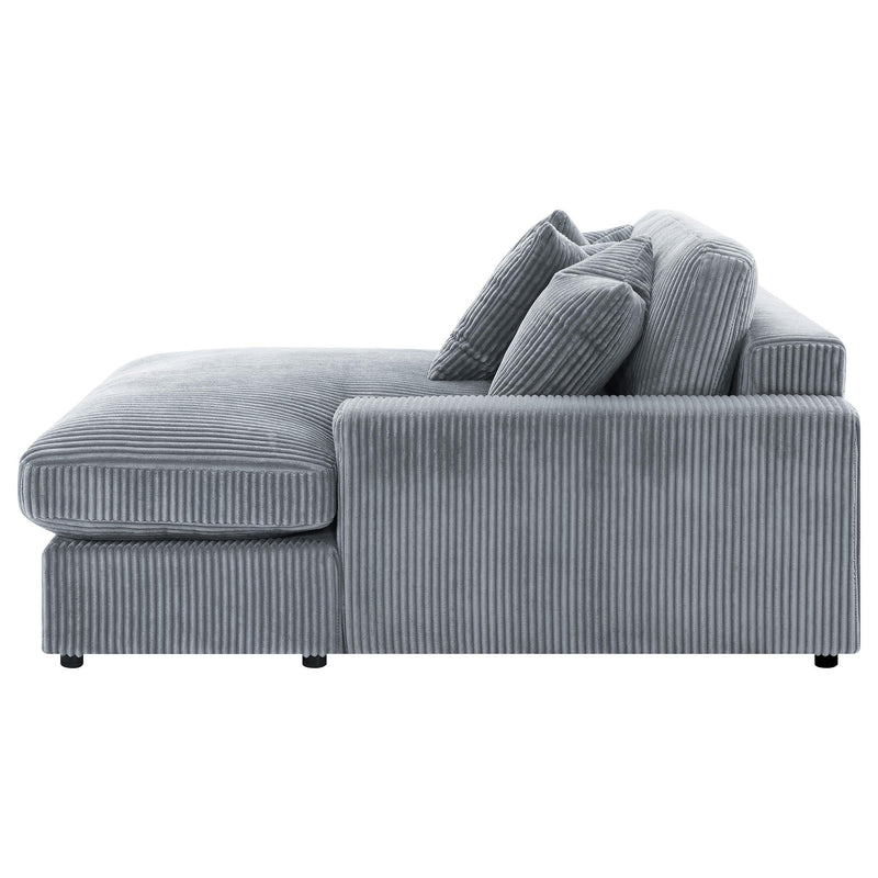 Blaine Upholstered Reversible Chaise Sectional Sofa Fog - 509900