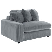 Blaine Upholstered Reversible Chaise Sectional Sofa Fog - 509900