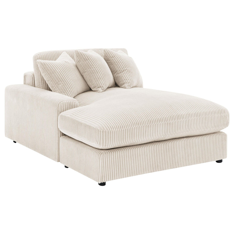 Blaine Upholstered Reversible Chaise Sectional Sofa Sand - 509899