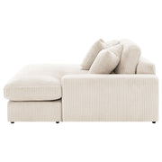 Blaine Upholstered Reversible Chaise Sectional Sofa Sand - 509899