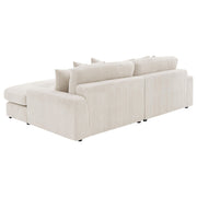 Blaine Upholstered Reversible Chaise Sectional Sofa Sand - 509899