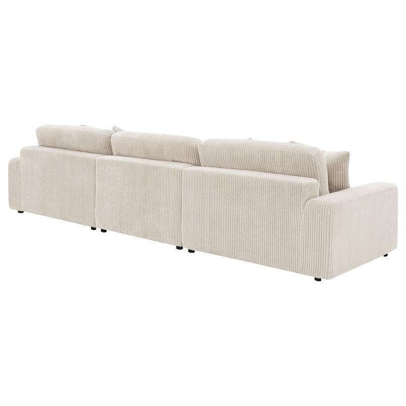 Blaine Upholstered Reversible Chaise Sectional Sofa Sand - 509899-SET