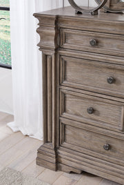 Blairhurst California King Panel Bed with Dresser and Nightstand in Light Grayish Brown - PKG019227