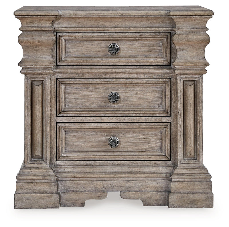 Blairhurst King Panel Bed with Dresser and Nightstand in Light Grayish Brown from Ashley - DMV Furniture