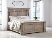 Blairhurst Light Grayish Brown King Panel Bed, Dresser, Chest and 2  Nightstands - B916B11