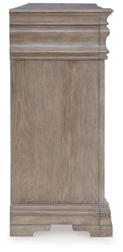 Blairhurst Light Grayish Brown King Panel Bed, Dresser, Chest and 2  Nightstands - B916B11