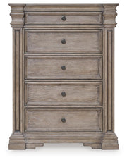 Blairhurst Light Grayish Brown King Panel Bed, Dresser, Chest and 2  Nightstands - B916B11