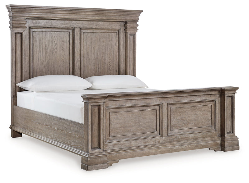 Blairhurst Queen Panel Bed with Dresser and Nightstand in Light Grayish Brown from Ashley - DMV Furniture