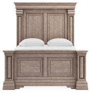 Blairhurst Queen Panel Bed with Mirrored Dresser, Chest and Nightstand in Light Grayish Brown from Ashley - DMV Furniture