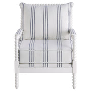 Blanchett Upholstered Bobbin Accent Chair White - 903835