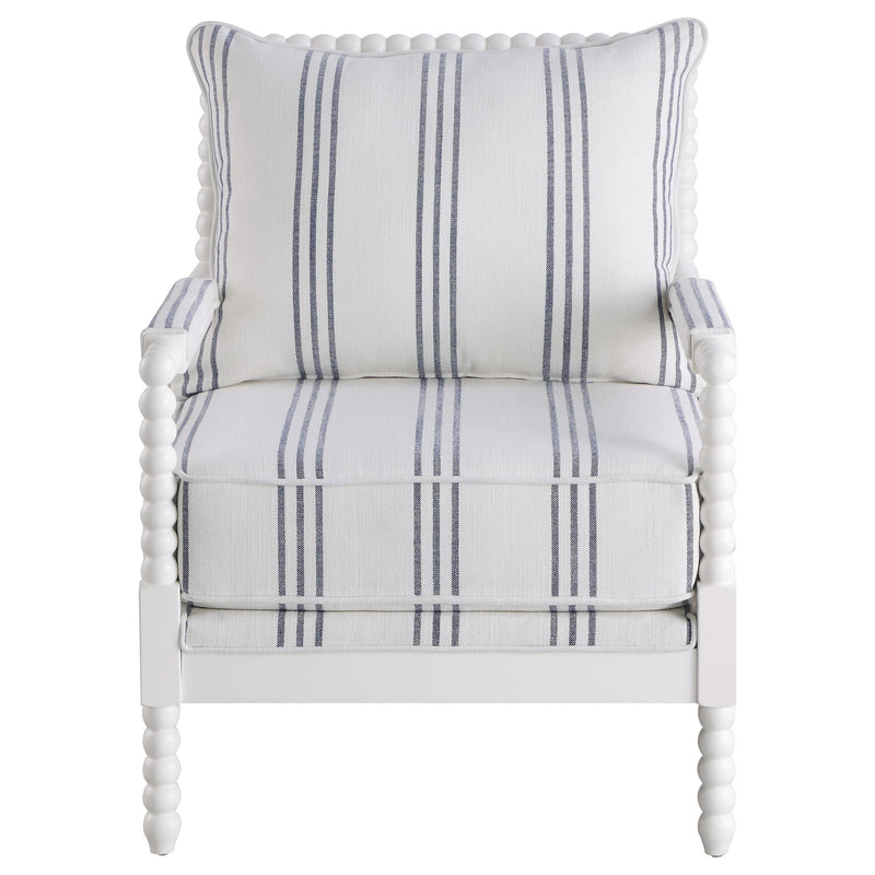 Blanchett Upholstered Bobbin Accent Chair White - 903835
