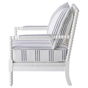 Blanchett Upholstered Bobbin Accent Chair White - 903835