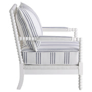 Blanchett Upholstered Bobbin Accent Chair White - 903835