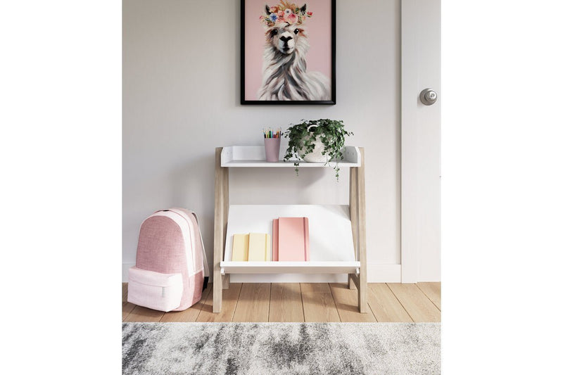 Blariden White/Tan Small Bookcase - DMV FurnitureBookcases