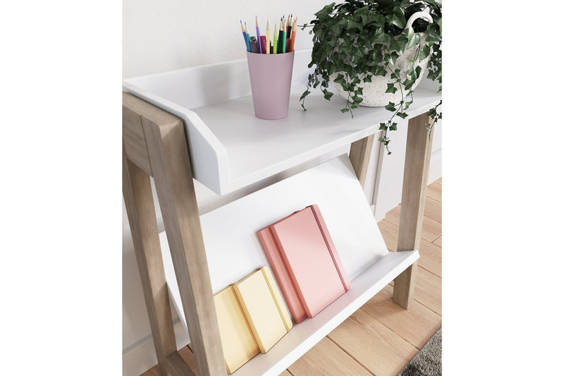 Blariden White/Tan Small Bookcase - DMV FurnitureBookcases
