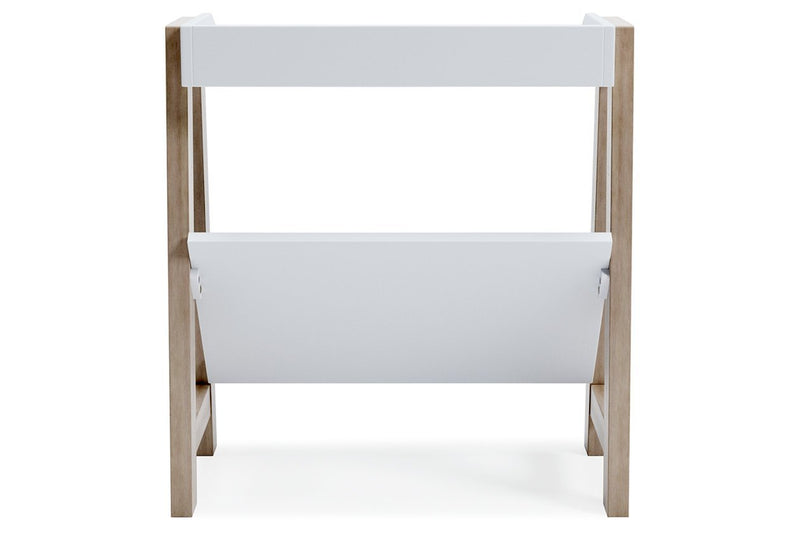Blariden White/Tan Small Bookcase - DMV FurnitureBookcases