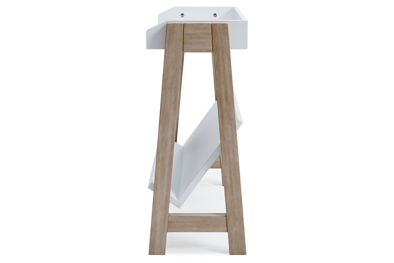 Blariden White/Tan Small Bookcase - DMV FurnitureBookcases