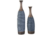 BLAYZE Antique Gray/Brown Vase (Set of 2) - DMV FurnitureVase