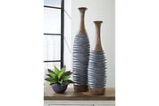BLAYZE Antique Gray/Brown Vase (Set of 2) - DMV FurnitureVase