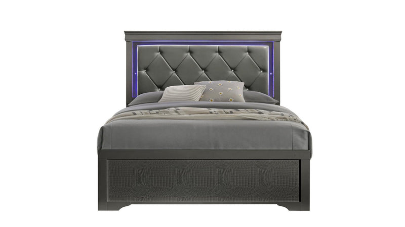 Blaze King Bed Gray - Blaze King Bed Gray