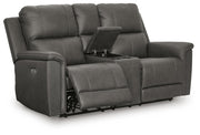 Bleckley Anchor Power Reclining Loveseat with Console - PCU1200018