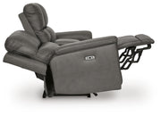 Bleckley Anchor Power Reclining Loveseat with Console - PCU1200018