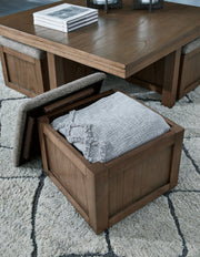 Boardernest Coffee Table with 4 Stools - DMV FurnitureCocktail Table