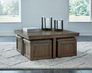 Boardernest Coffee Table with 4 Stools - DMV FurnitureCocktail Table