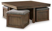 Boardernest Coffee Table with 4 Stools - DMV FurnitureCocktail Table