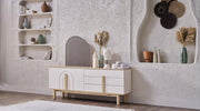 Boheems Console Mirror (Palermo White) - 22BHS24259V9V
