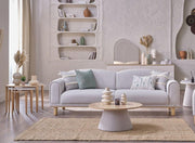 Boheems Love Seat (Cream) - DMV FurnitureLoveseat