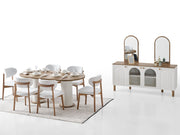 Bohem 6 Person Dining Room Set - Dining Room Sets