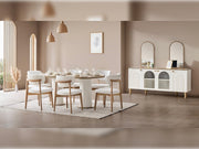 Bohem Diningroom (Consol With Mirror & Dining Table & 6 Dining Chair) - 115-BOH-SET
