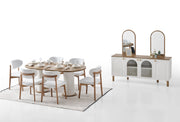 Bohem Diningroom (Consol With Mirror & Dining Table & 6 Dining Chair) - 115-BOH-SET